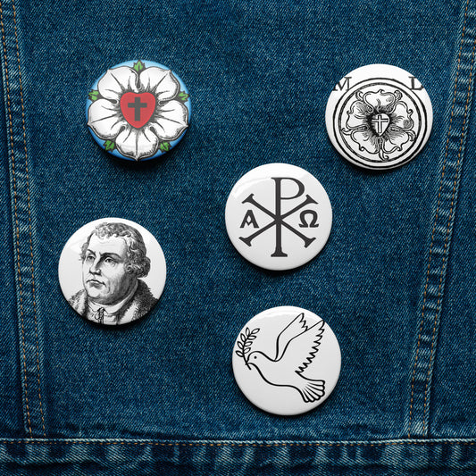 Lutheran Icon Pin Buttons